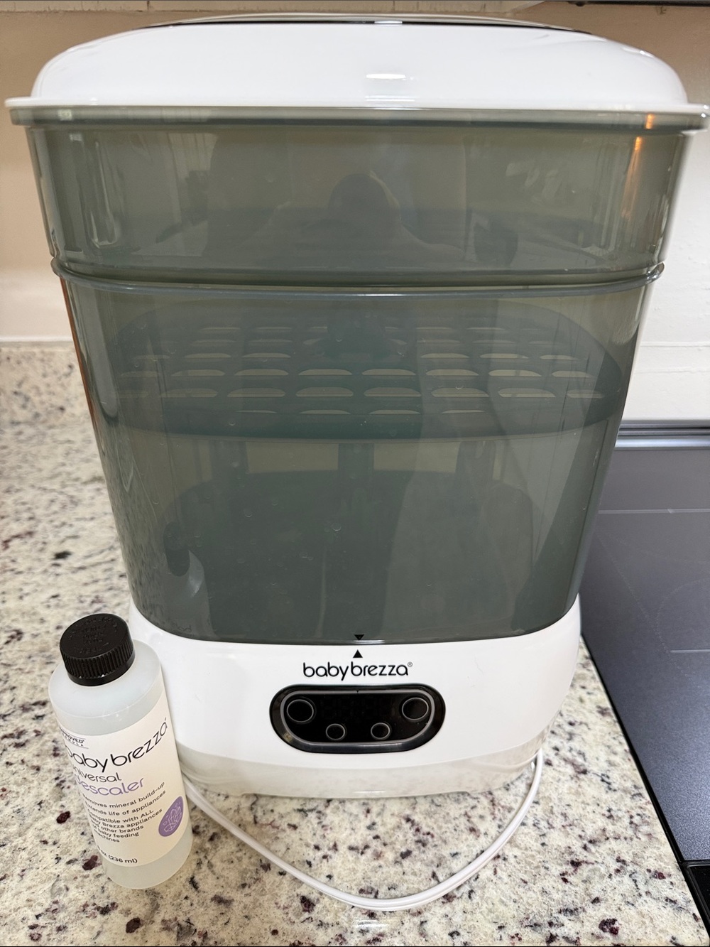 Baby Brezza Gray & White Electric Steam Sterilizer